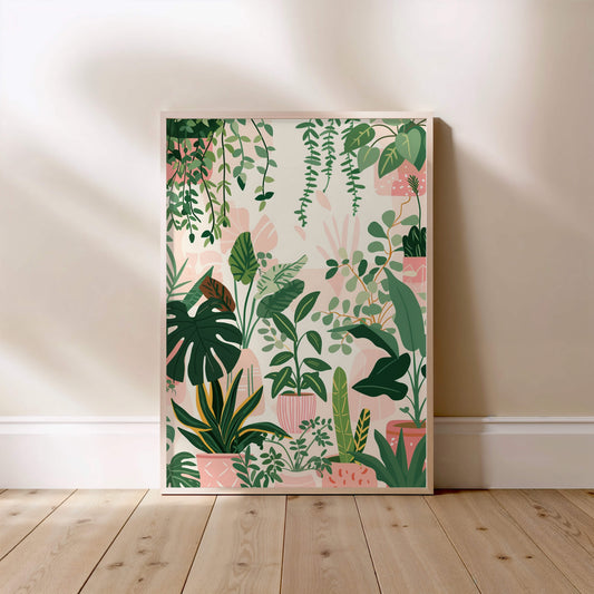 Pink Jungle, affiche encadrée