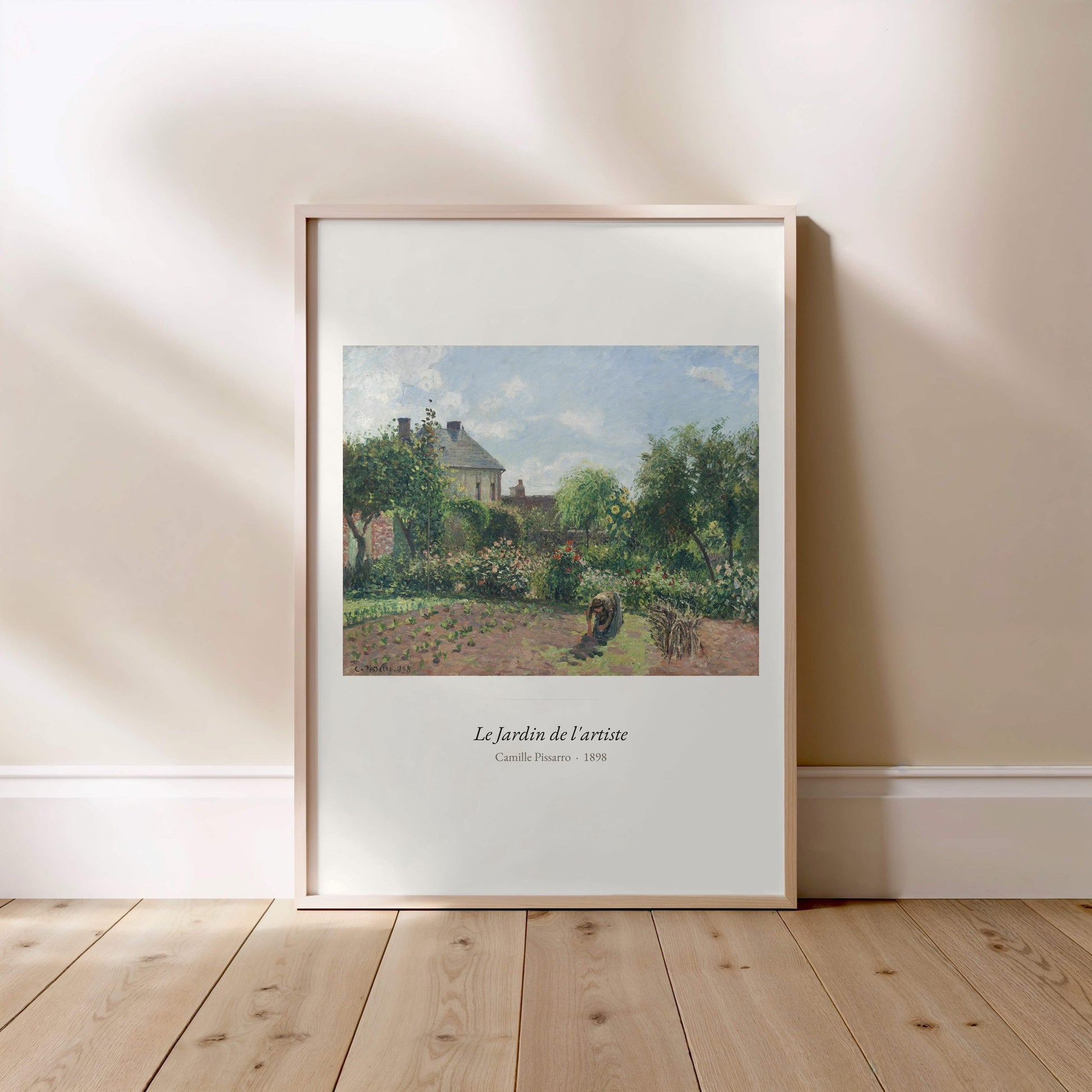 Le Jardin de l'artiste, Camille Pissarro | Affiche Art Premium