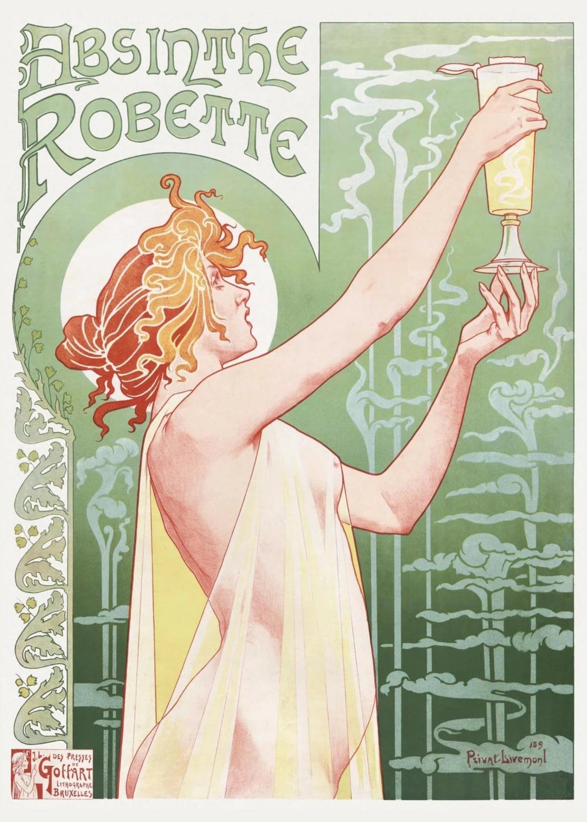 Absinthe Robette, l'affiche seule, papier épais mat éco-responsable