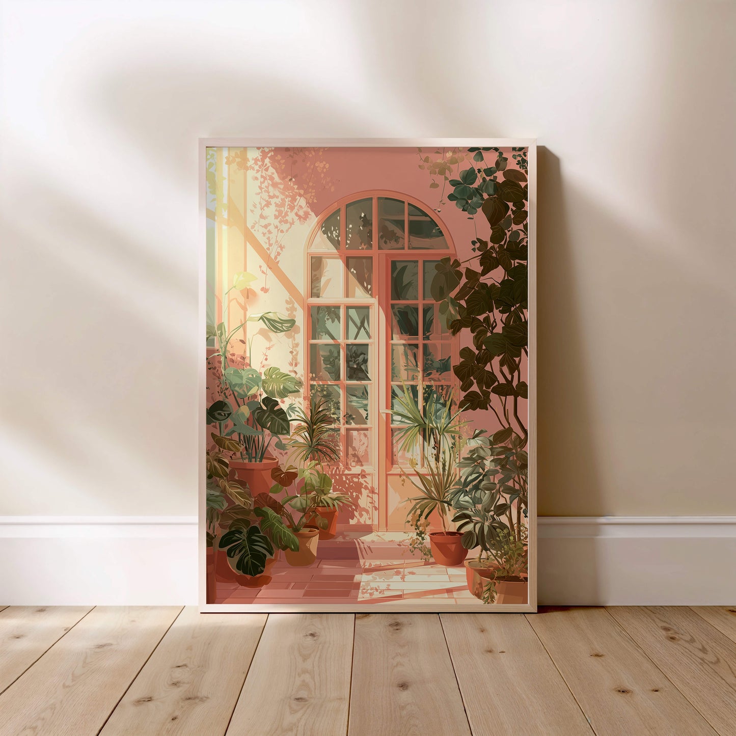 La porte du jardin, affiche encadrée