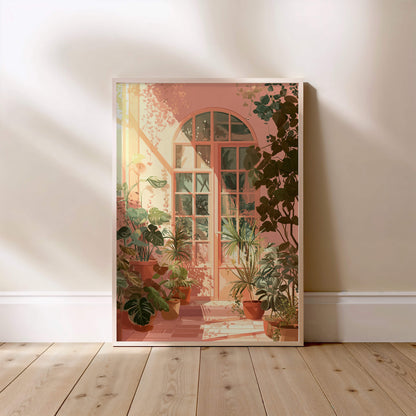 La porte du jardin, affiche encadrée