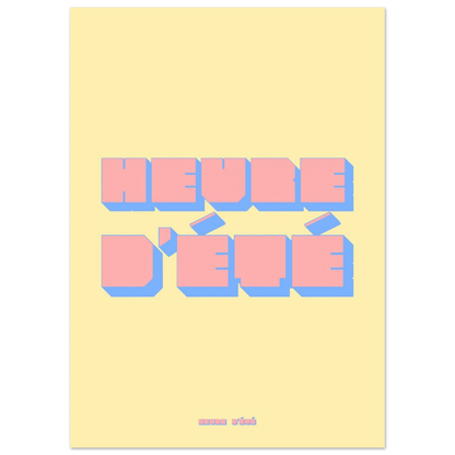 Affiche Heure d'été | Heure d'Été Studio