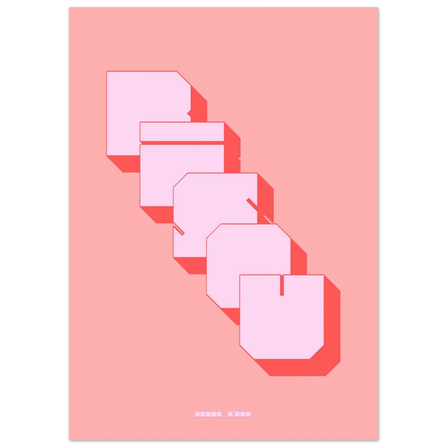 Affiche Bisou | Heure d'Été Studio