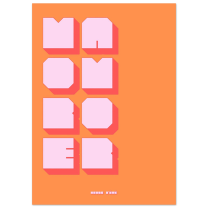 Affiche graphique More Amor | Heure d'Été Studio