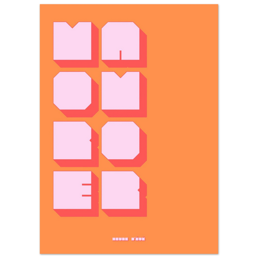 Affiche graphique More Amor | Heure d'Été Studio