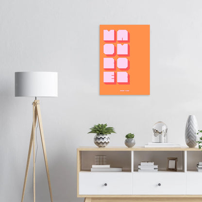 Affiche graphique More Amor | Heure d'Été Studio