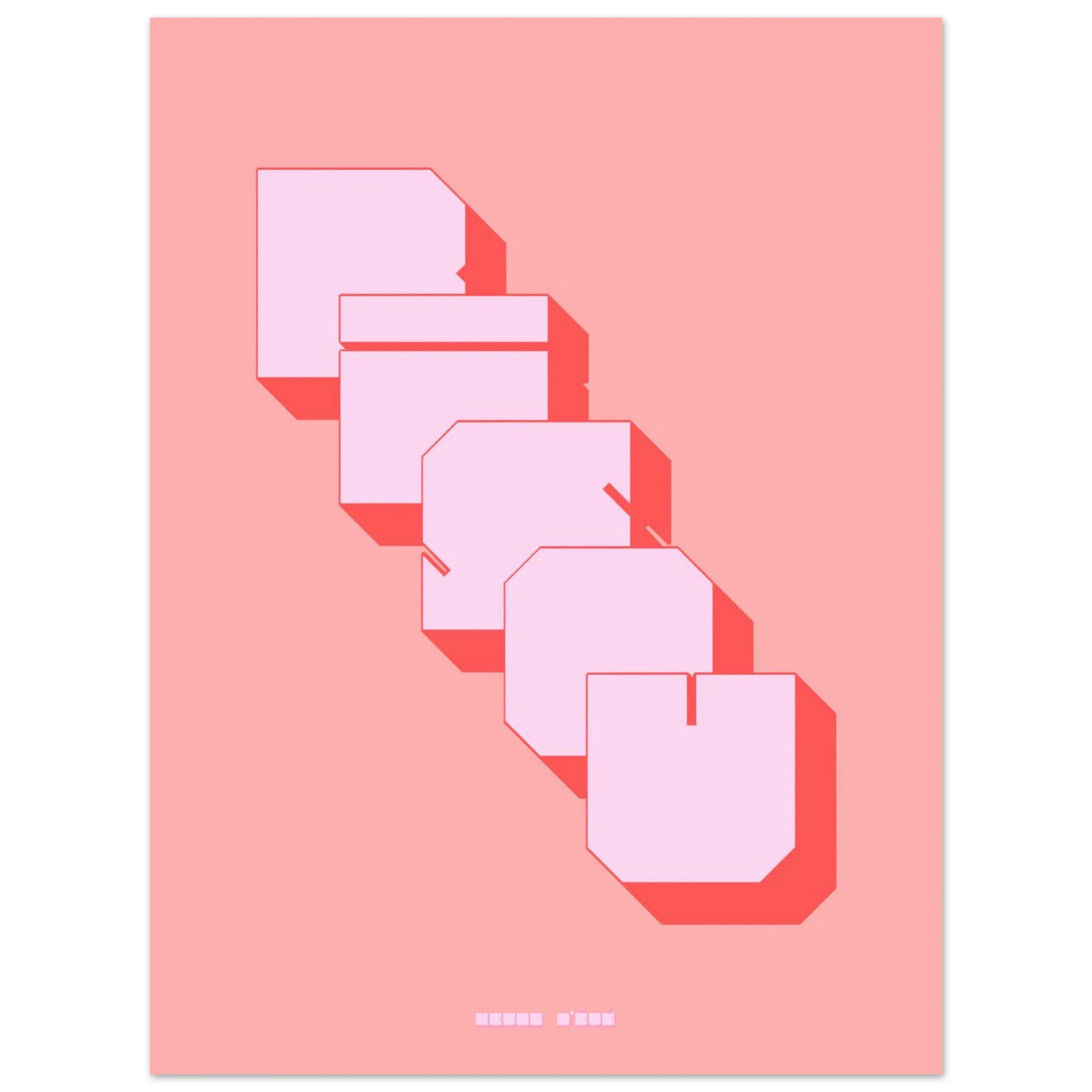 Affiche Bisou | Heure d'Été Studio