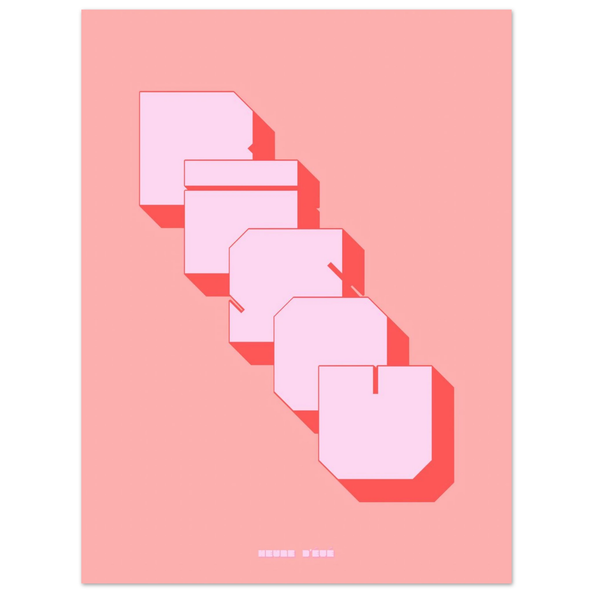 Affiche Bisou | Heure d'Été Studio