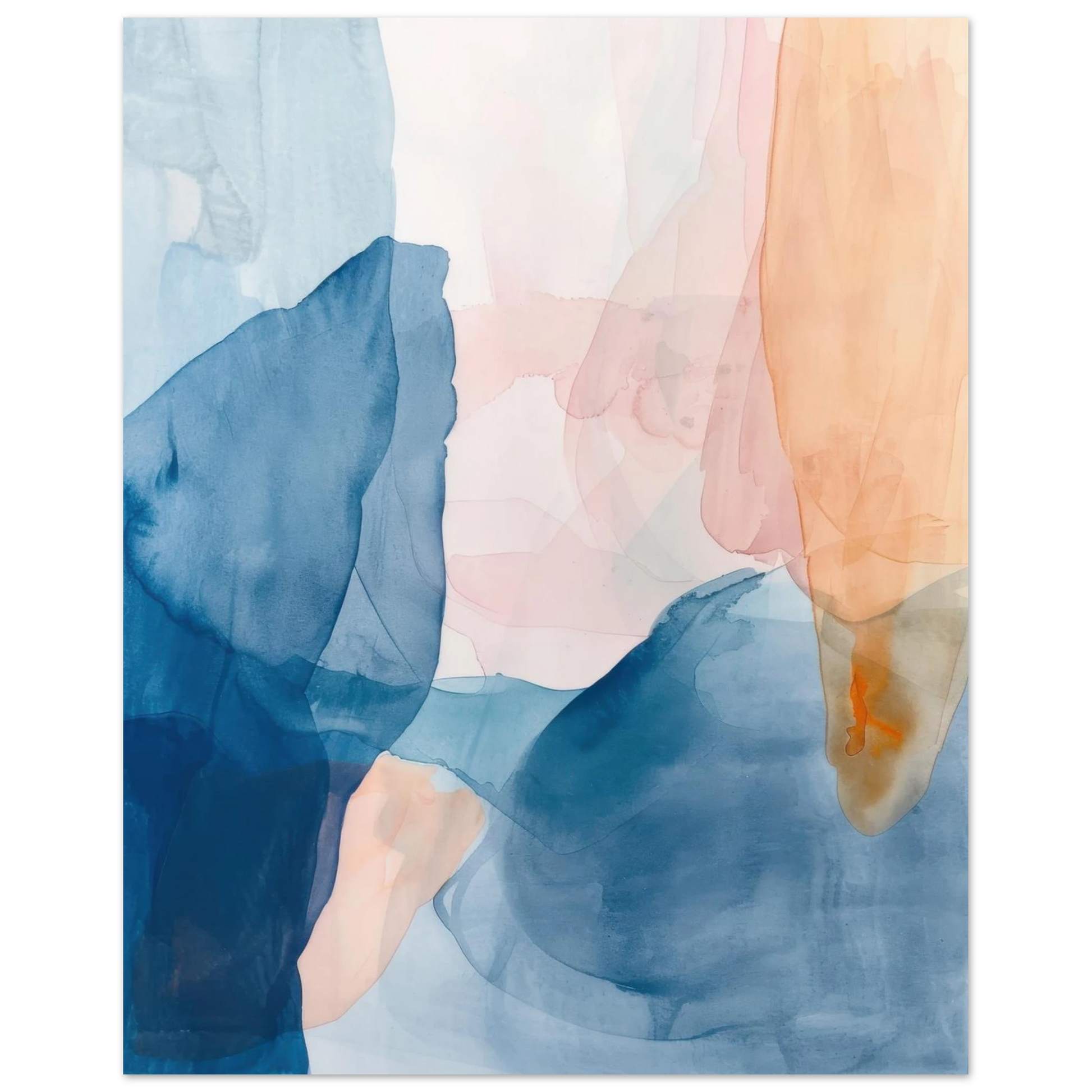Affiche Abstract Watercolor | Heure d'Été Studio