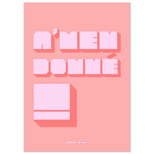 Affiche A'men donné | Heure d'Été Studio