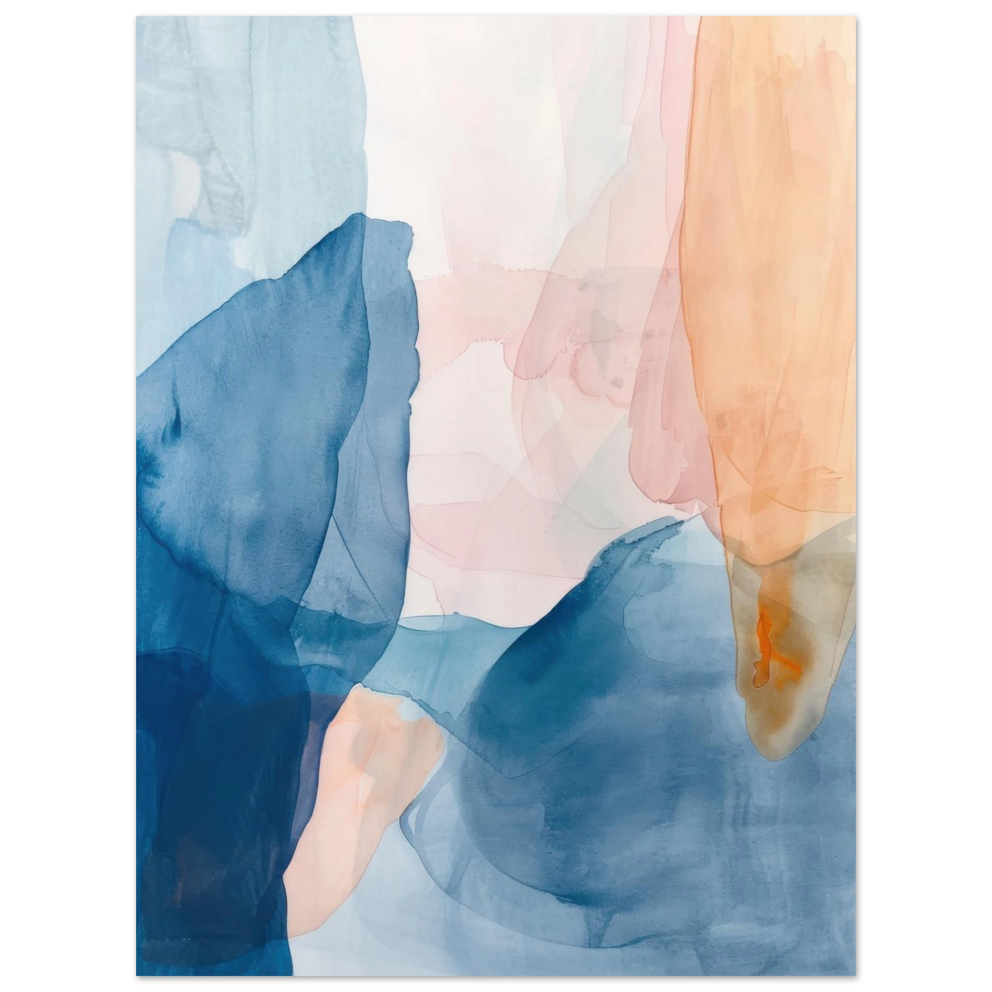 Affiche Abstract Watercolor | Heure d'Été Studio