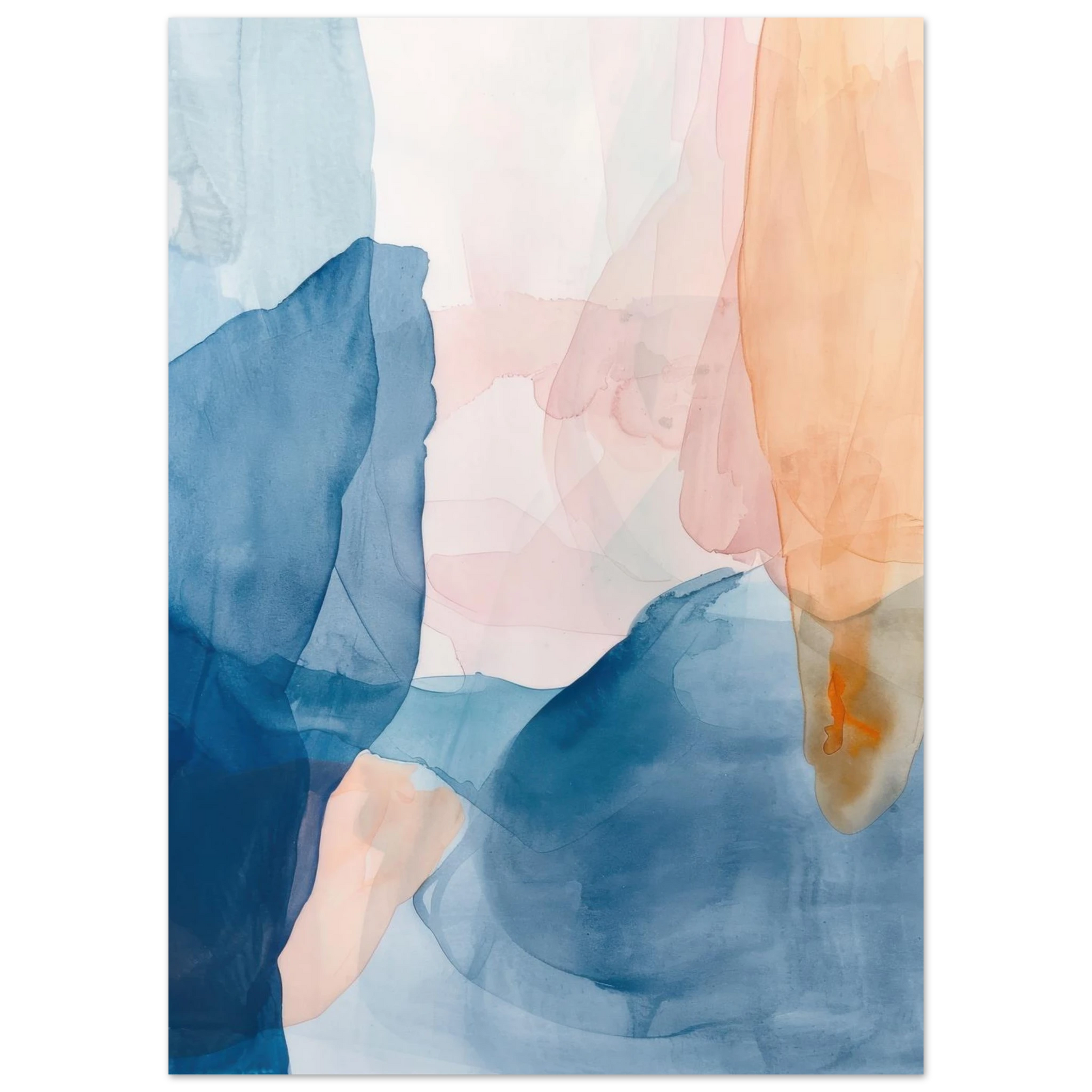 Affiche Abstract Watercolor | Heure d'Été Studio