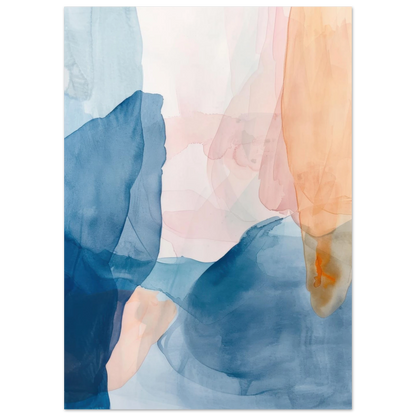 Affiche Abstract Watercolor | Heure d'Été Studio