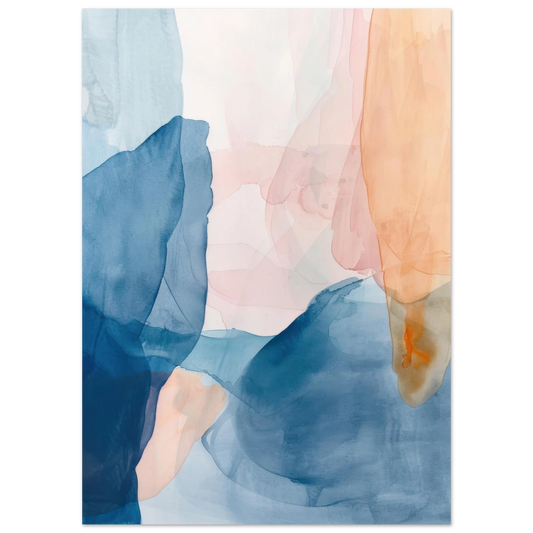 Affiche Abstract Watercolor | Heure d'Été Studio