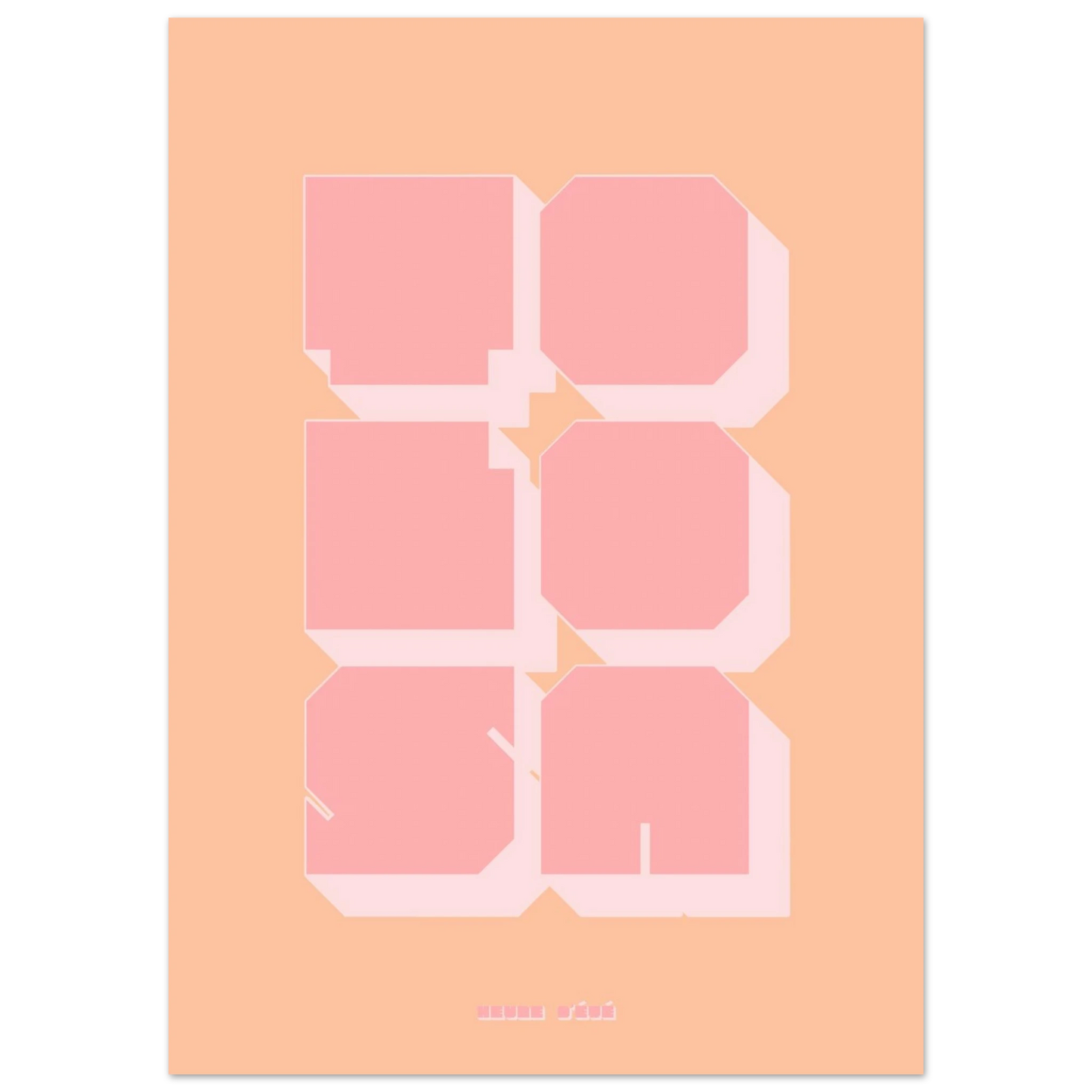 Affiche graphique Toulouse - Tolosa | Heure d'Été Studio