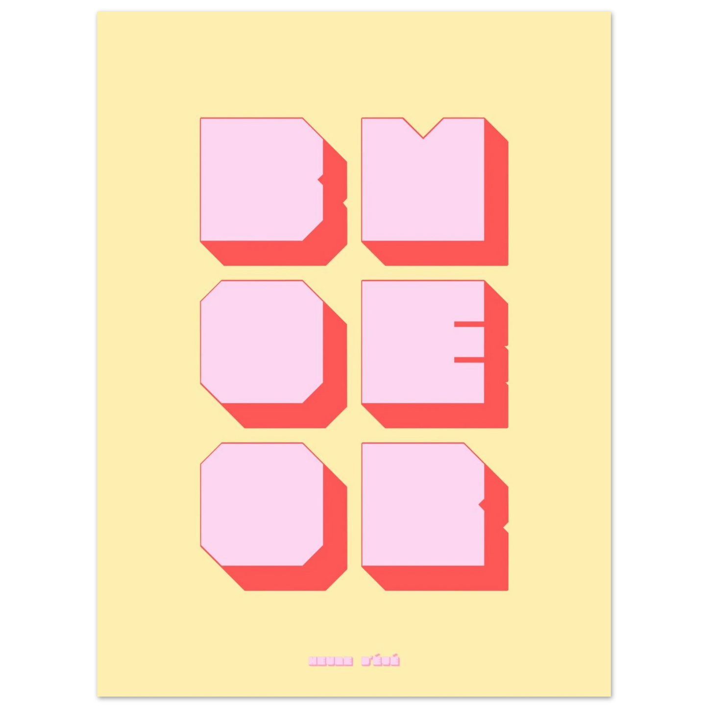 Affiche graphique Boomer | Heure d'Été Studio