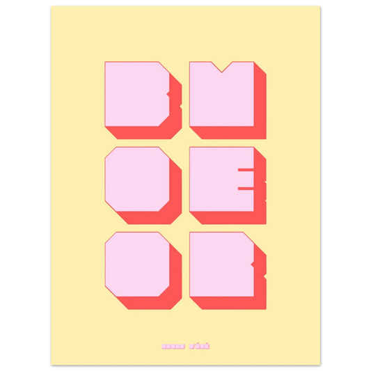 Affiche graphique Boomer | Heure d'Été Studio