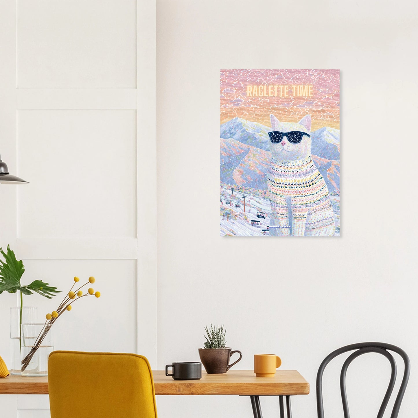 Affiche Cool cat Raclette Time! | Heure d'Été Studio