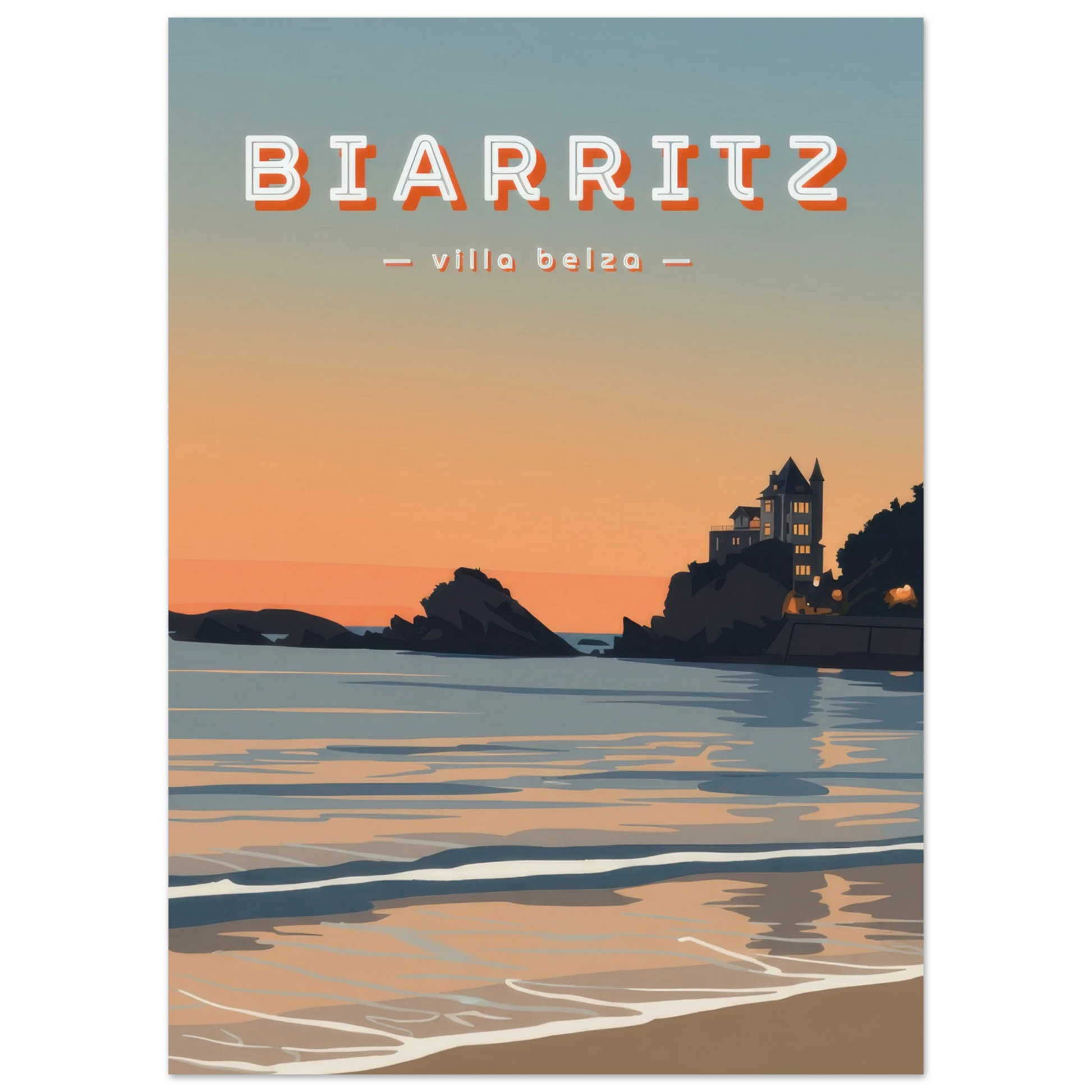 Affiche Biarritz - Villa Belza | Heure d'Été Studio