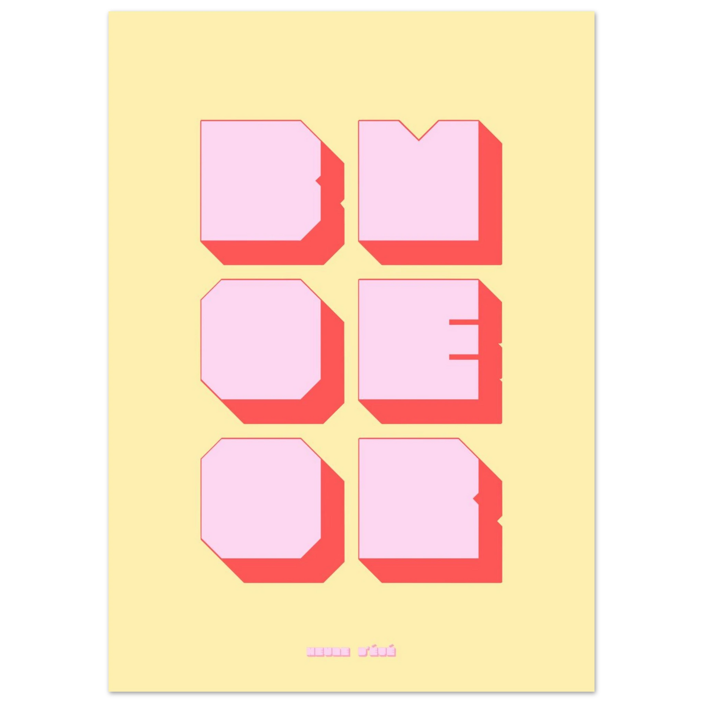 Affiche graphique Boomer | Heure d'Été Studio
