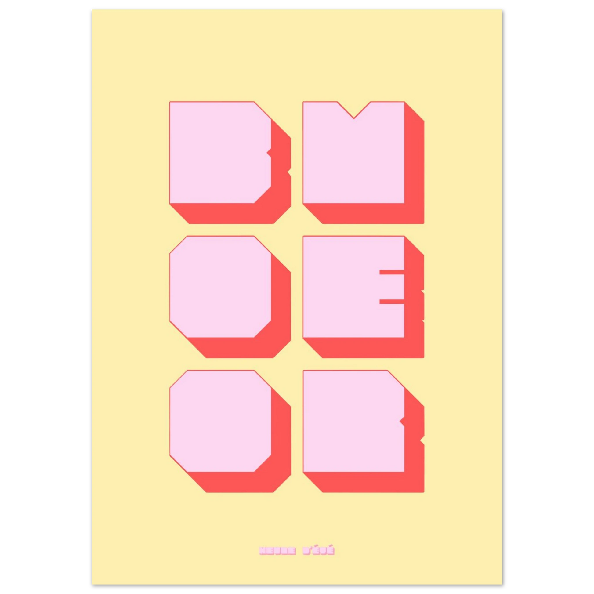 Affiche graphique Boomer | Heure d'Été Studio