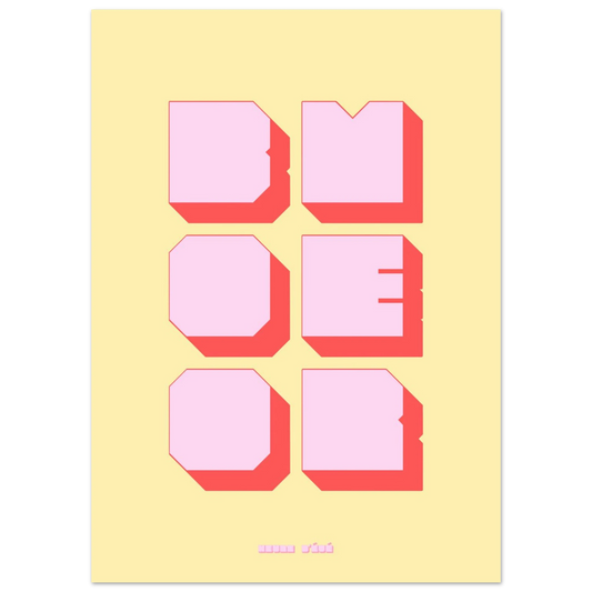 Affiche graphique Boomer | Heure d'Été Studio