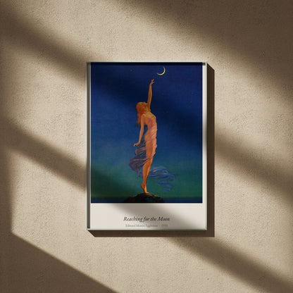 Reaching for the Moon, Eggleston | Affiche Art Premium, affiche encadrée sur un mur beige, ombres de fenêtre