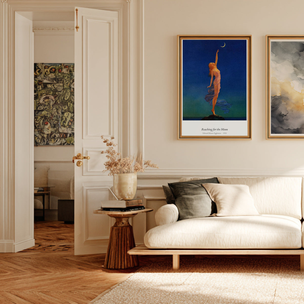 Reaching for the Moon, Eggleston | Affiche Art Premium, affiche encadrée dans un salon haussmannien