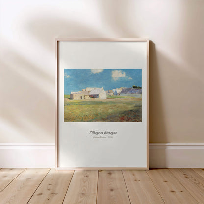 Village en Bretagne, Odilon Redon | Affiche Art Premium