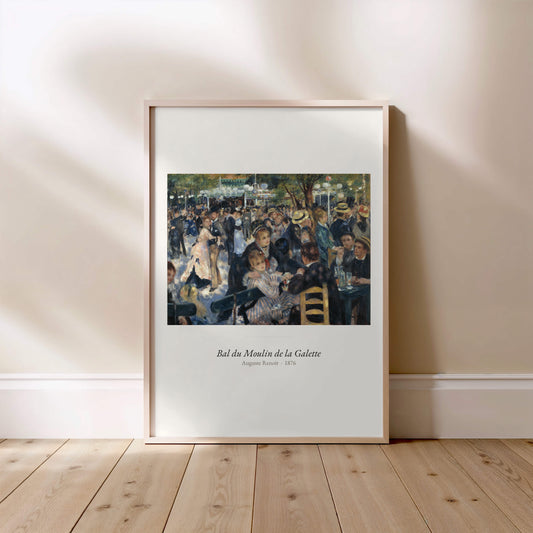 Bal du Moulin de la Galette, Renoir | Affiche Art Premium