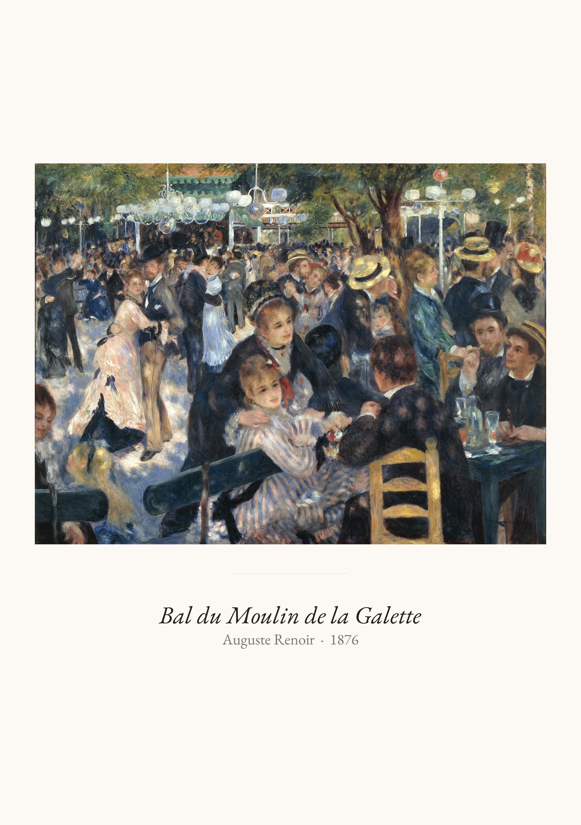 Bal du Moulin de la Galette, Renoir | Affiche Art Premium