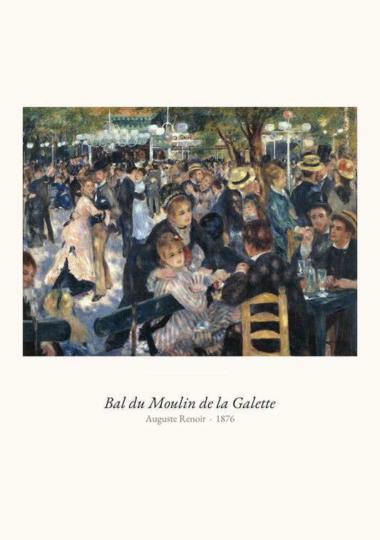 Bal du Moulin de la Galette, Renoir | Affiche Art Premium