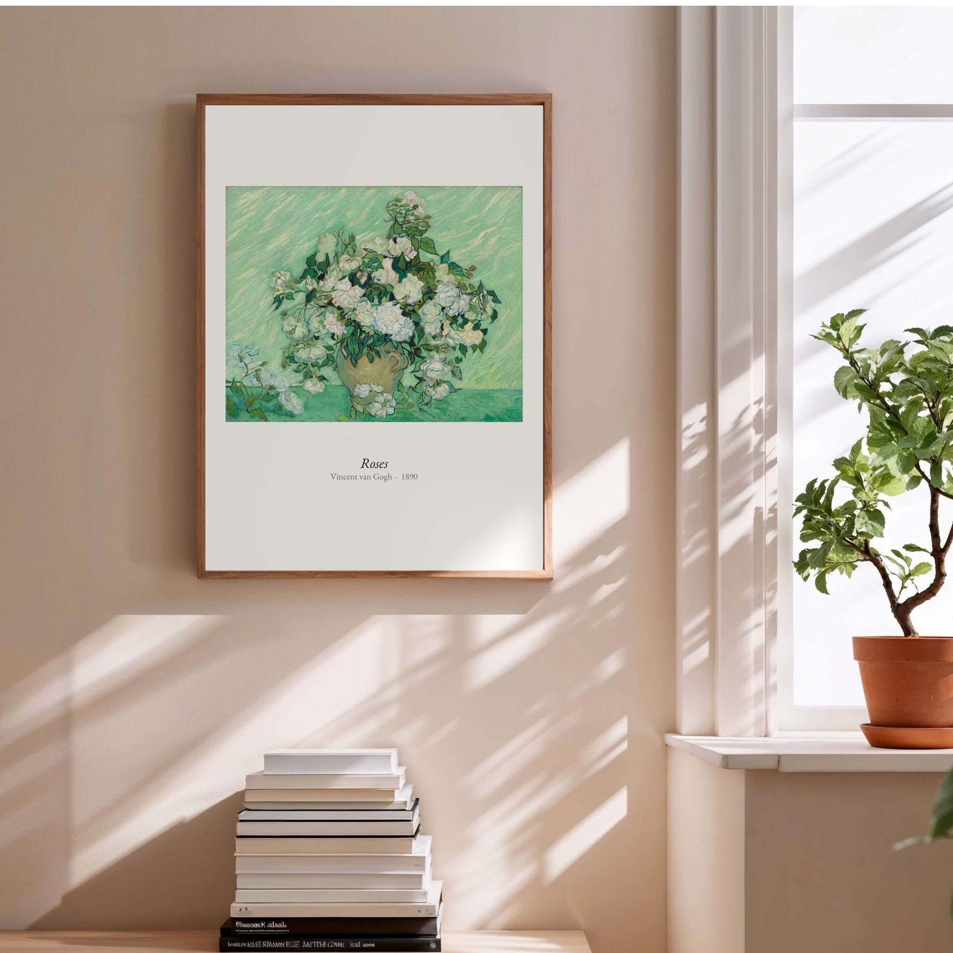 Roses, Vincent van Gogh | Affiche Art Premium en situation