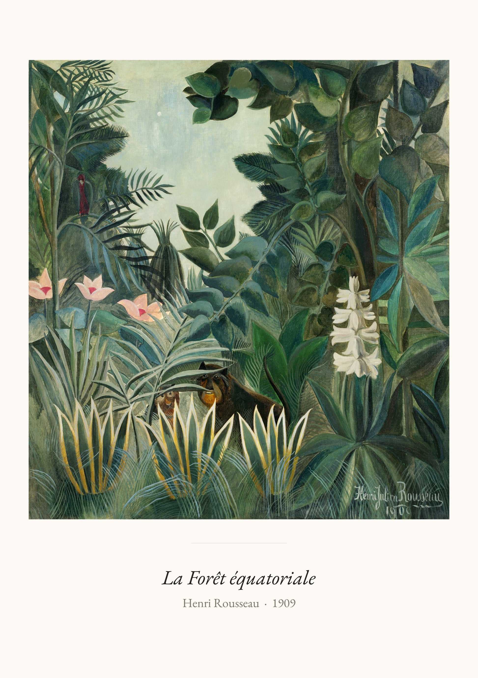 La Forêt équatoriale, Henri Rousseau | Affiche Art Premium