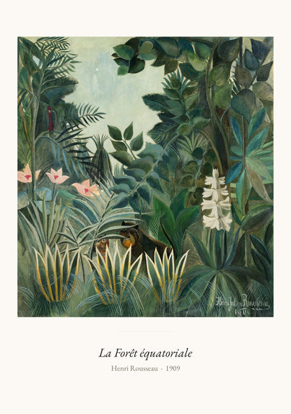 La Forêt équatoriale, Henri Rousseau | Affiche Art Premium