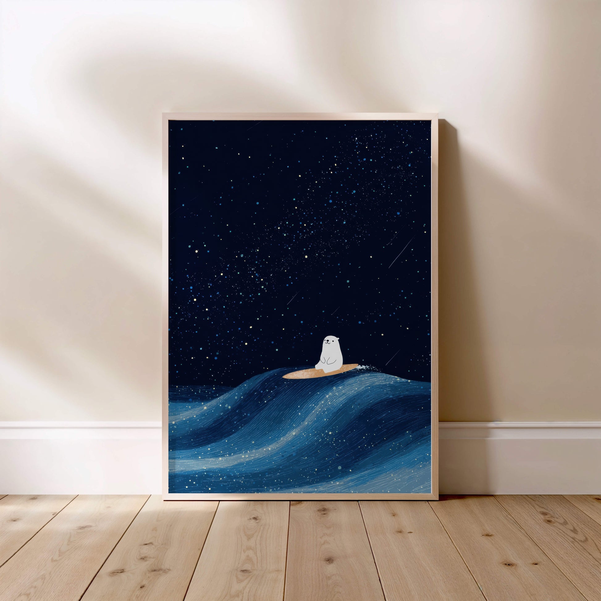 Stary Night Bear, affiche encadrée