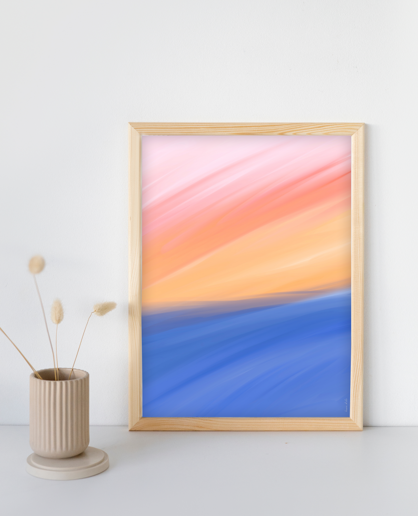 Affiche coucher de soleil - impression haut de gamme, format 30x40
