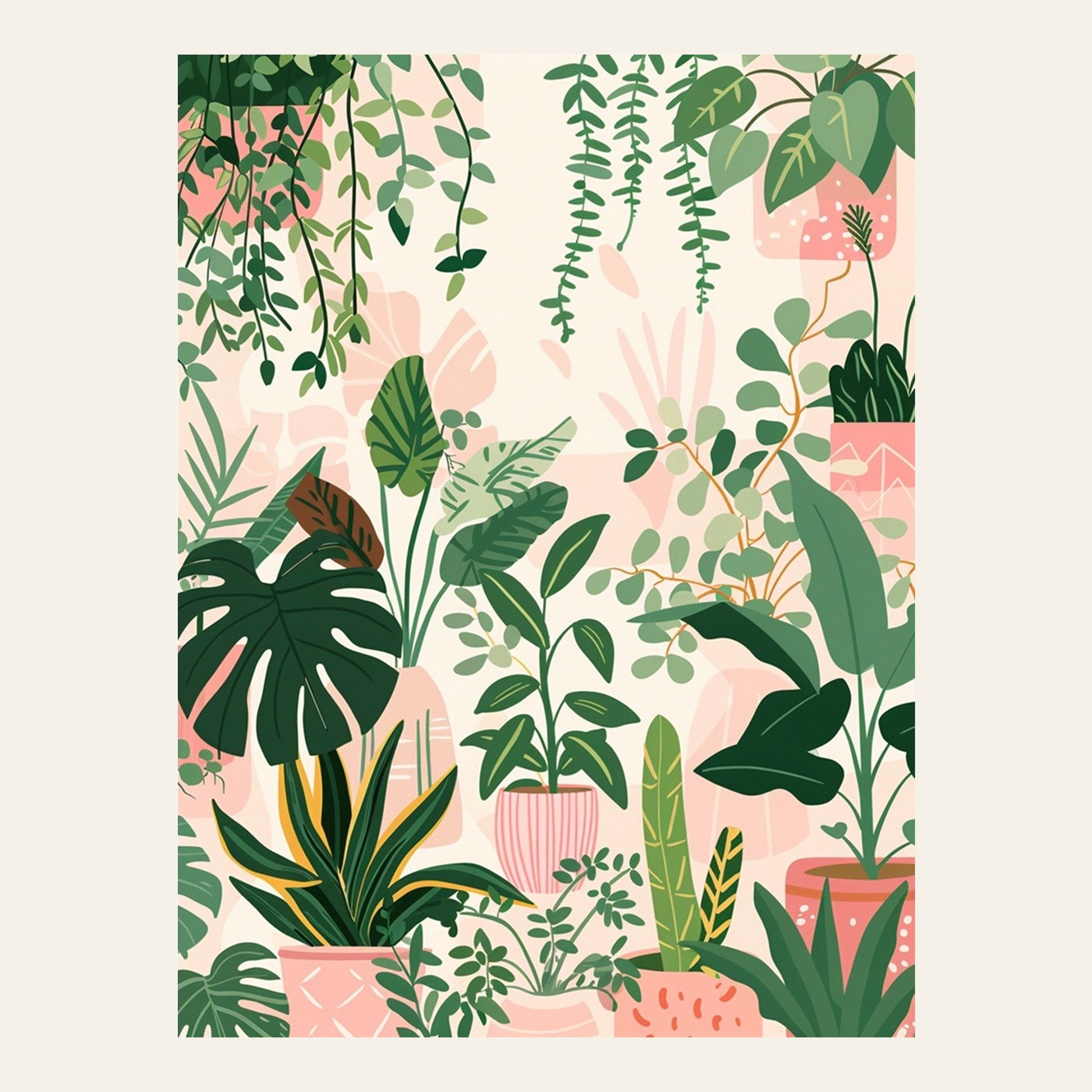 Pink Jungle | Poster Jardin - l'affiche