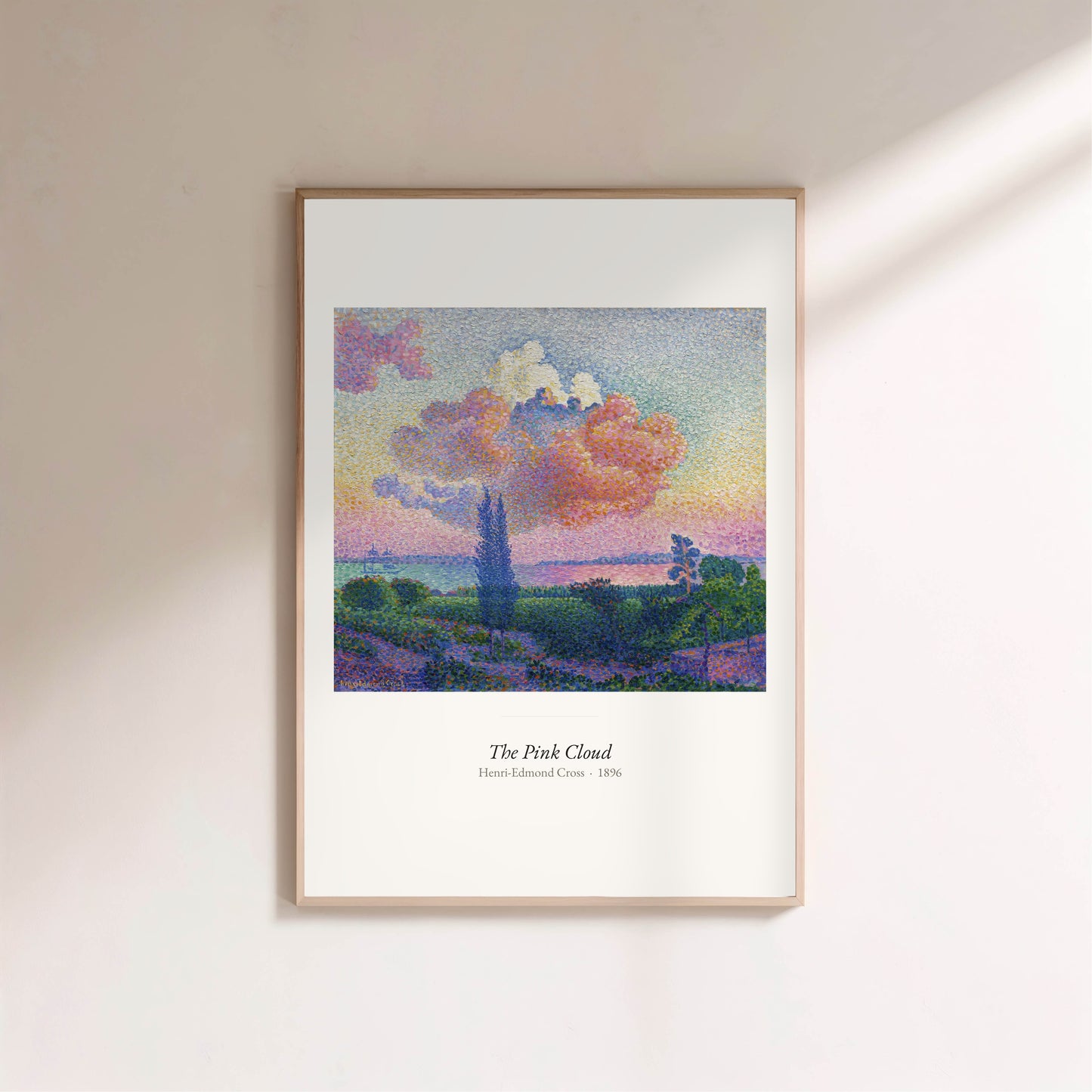 The Pink Cloud, Henri-Edmond Cross | Affiche Art Premium en situation