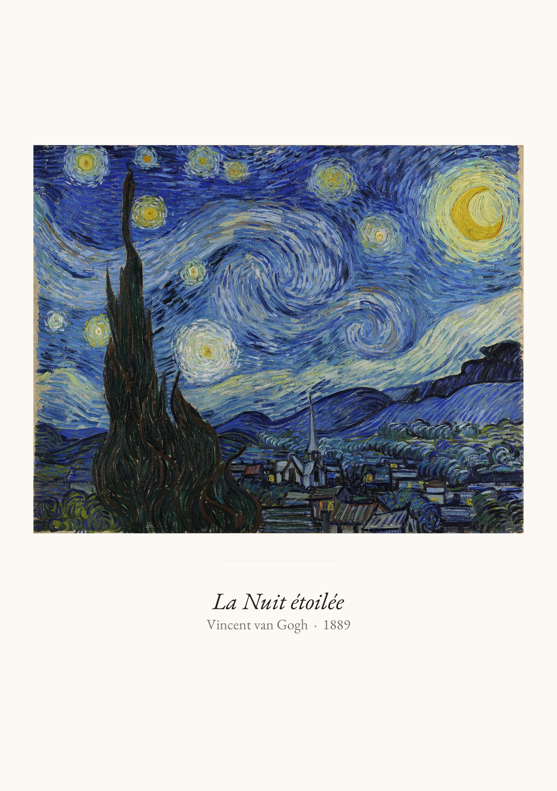 La Nuit étoilée, Van Gogh | Affiche Art Premium