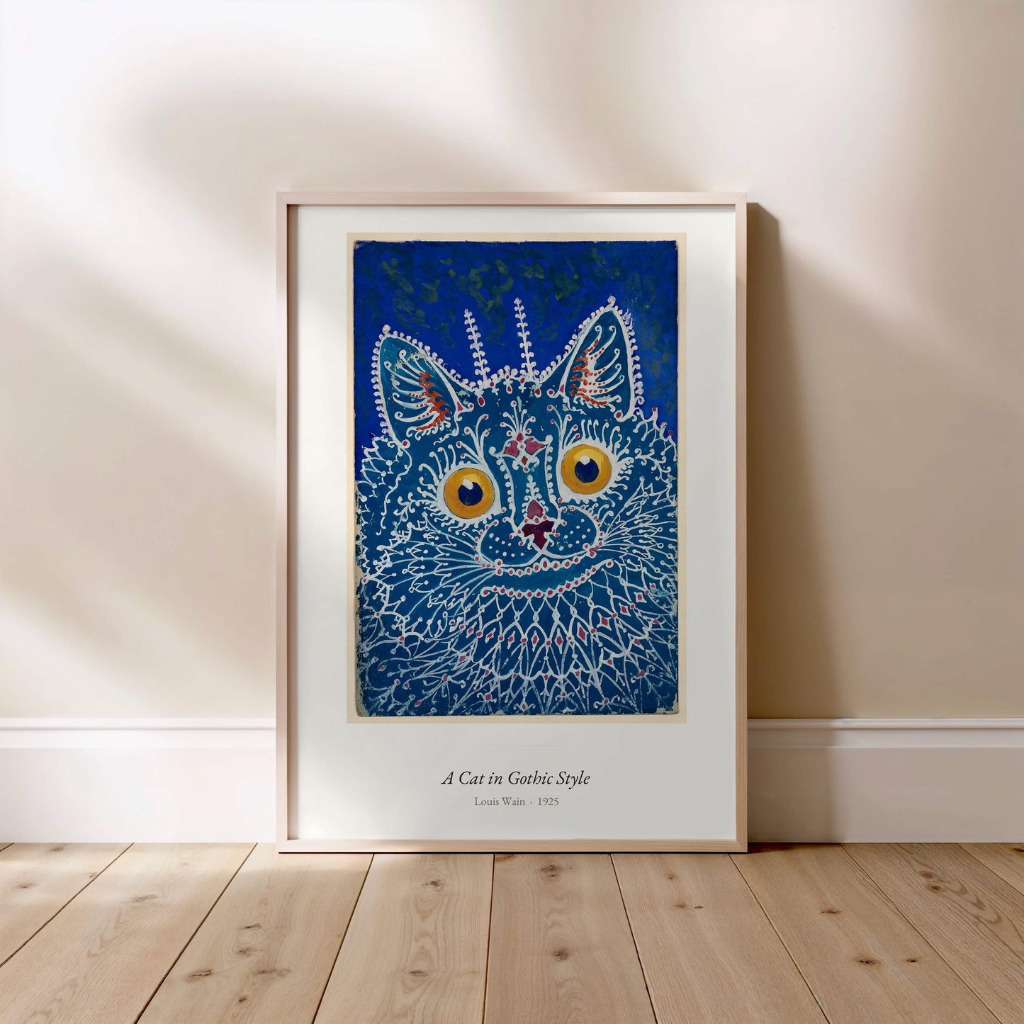 A Cat in Gothic Style, Louis Wain | Affiche Art Premium