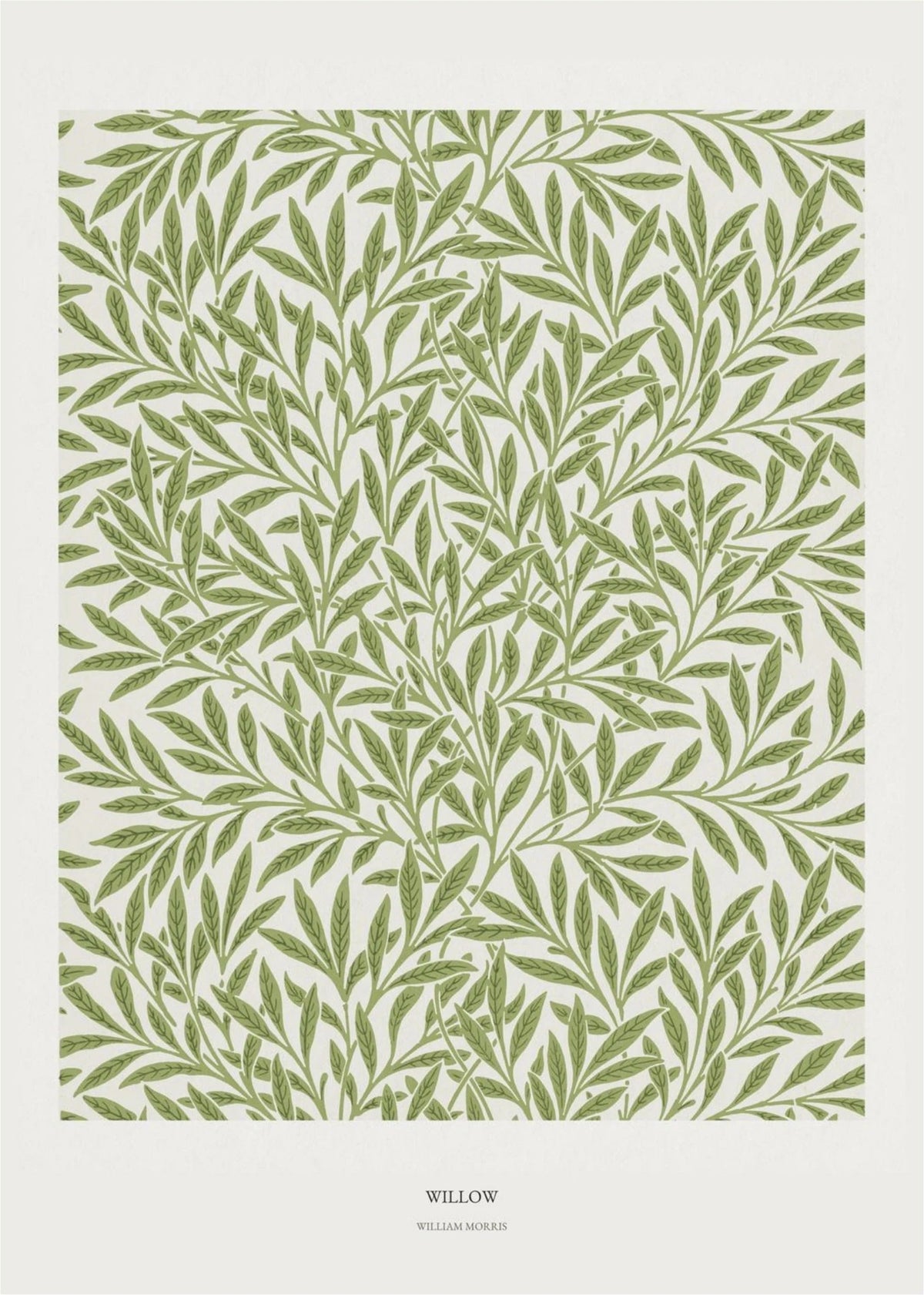 Willow - William Morris - Affiche Arts & Crafts, l'affiche seule, papier épais mat éco-responsable