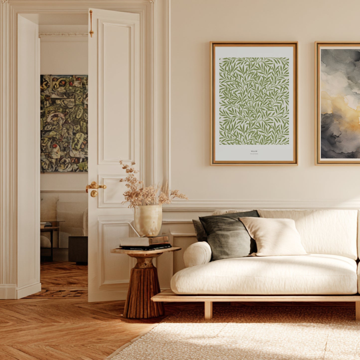 Willow - William Morris - Affiche Arts & Crafts en situation