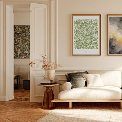 Willow - William Morris - Affiche Arts & Crafts en situation